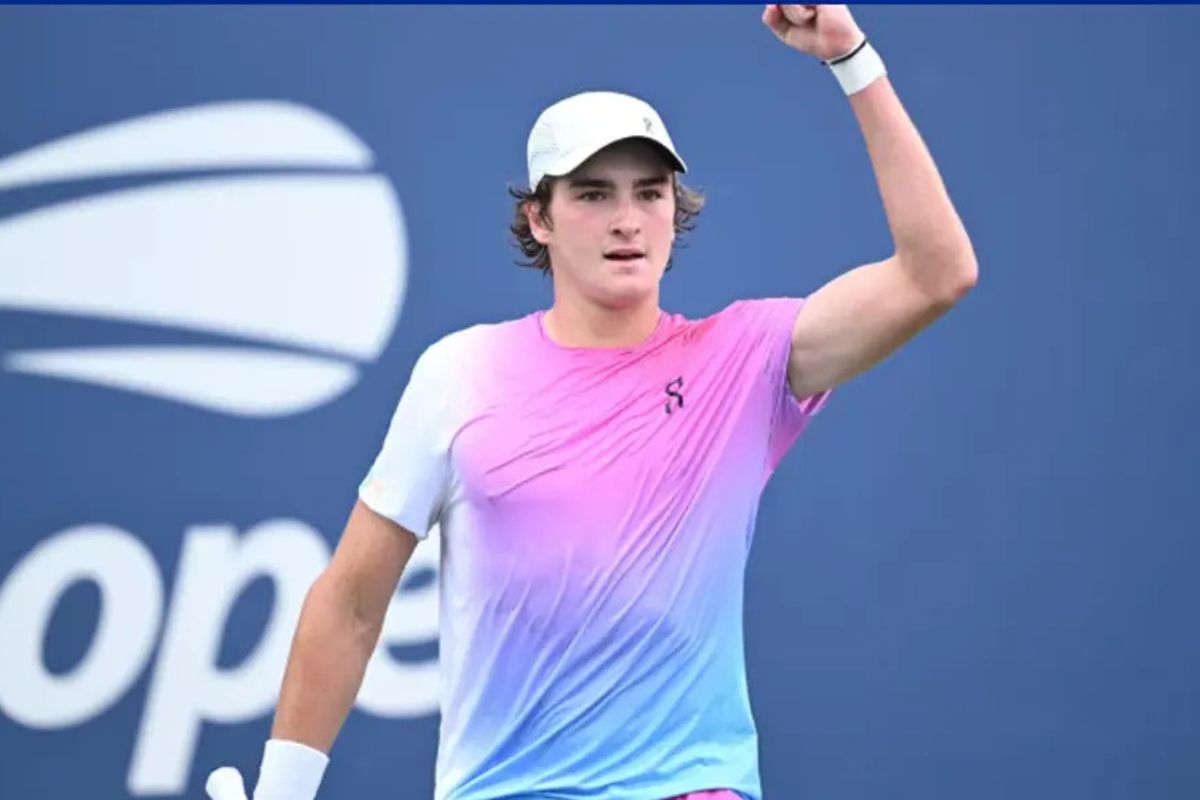 Jo&atilde;o Fonseca no US Open. Foto: Divulga&ccedil;&atilde;o