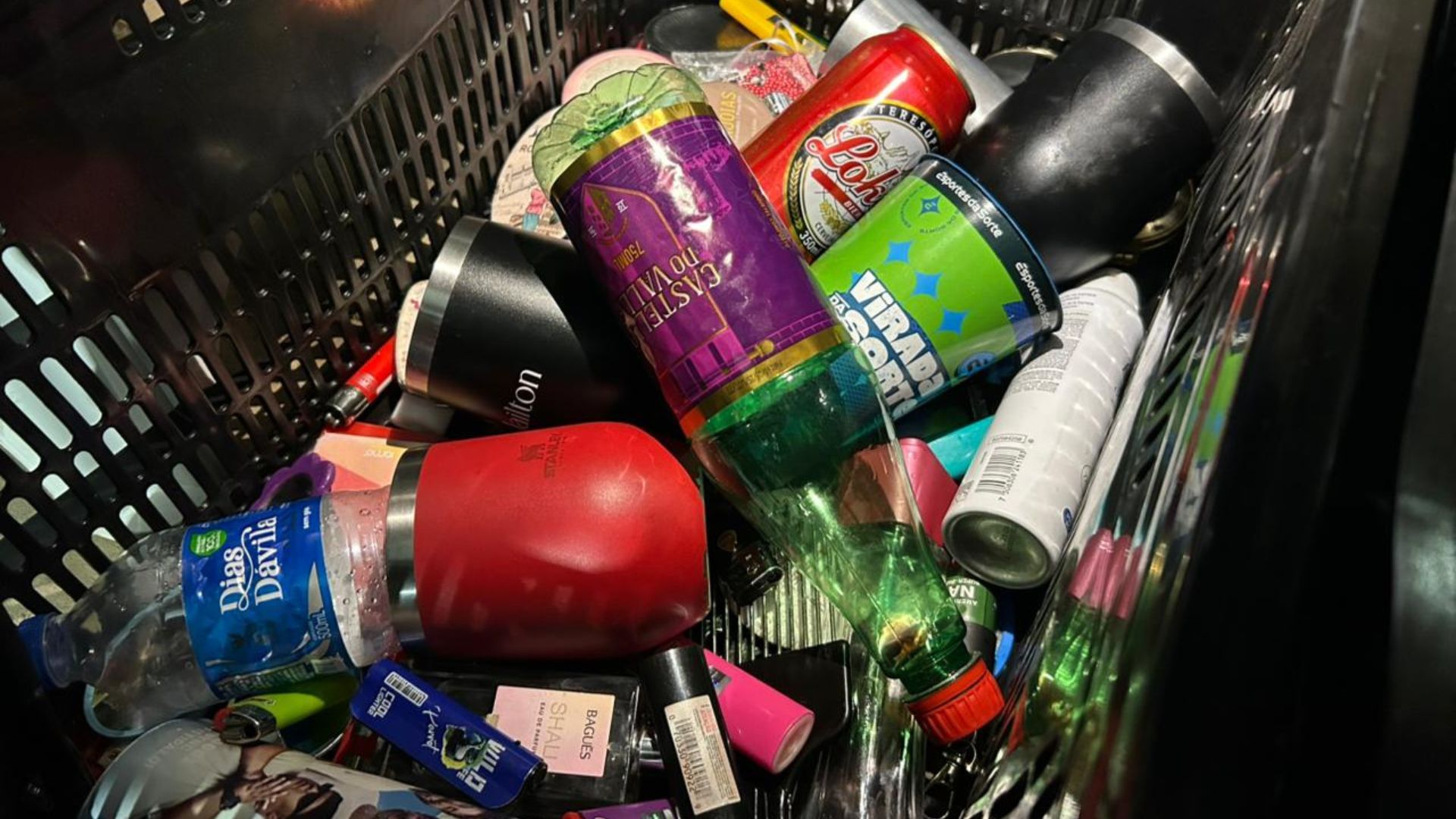 Materiais apreendidos no Festival Virada Salvador. Foto: Gabriel Arouca/Ascom SSP 