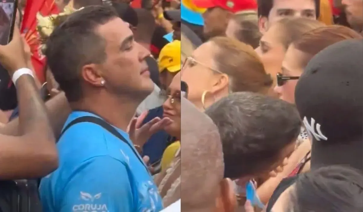 obre o momento em que aparece tentando se aproximar da colega, Andr&eacute; tamb&eacute;m se pronunciou. | Foto: Redes Sociais