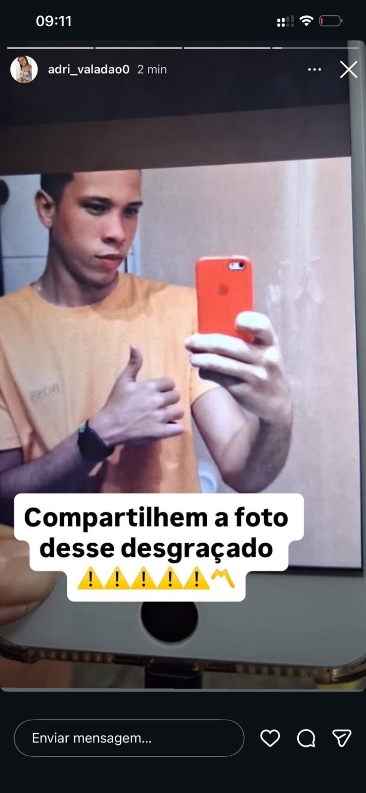 O crime aconteceu na altura da Rua São Marcos. | Foto: Redes Sociais