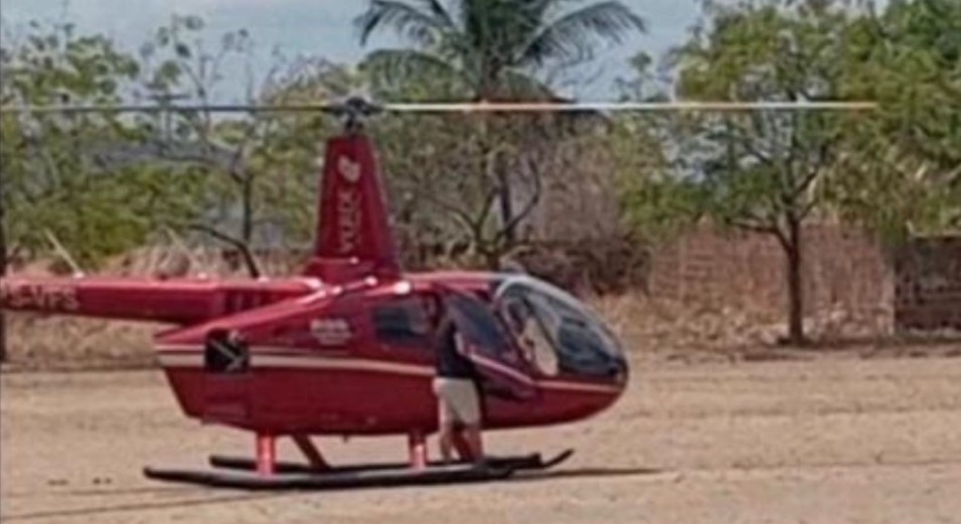  passageiros de helicóptero são assaltados após pouso de emergência. Foto: Redes sociais