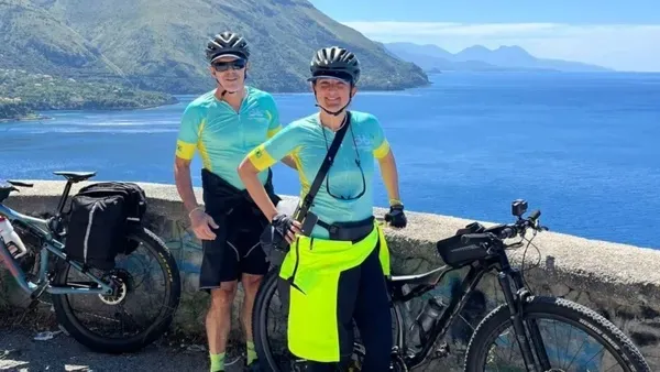 Paulo E Raissa Cruzaram a Itália De Bicicleta  Foto Arquivo Pessoal