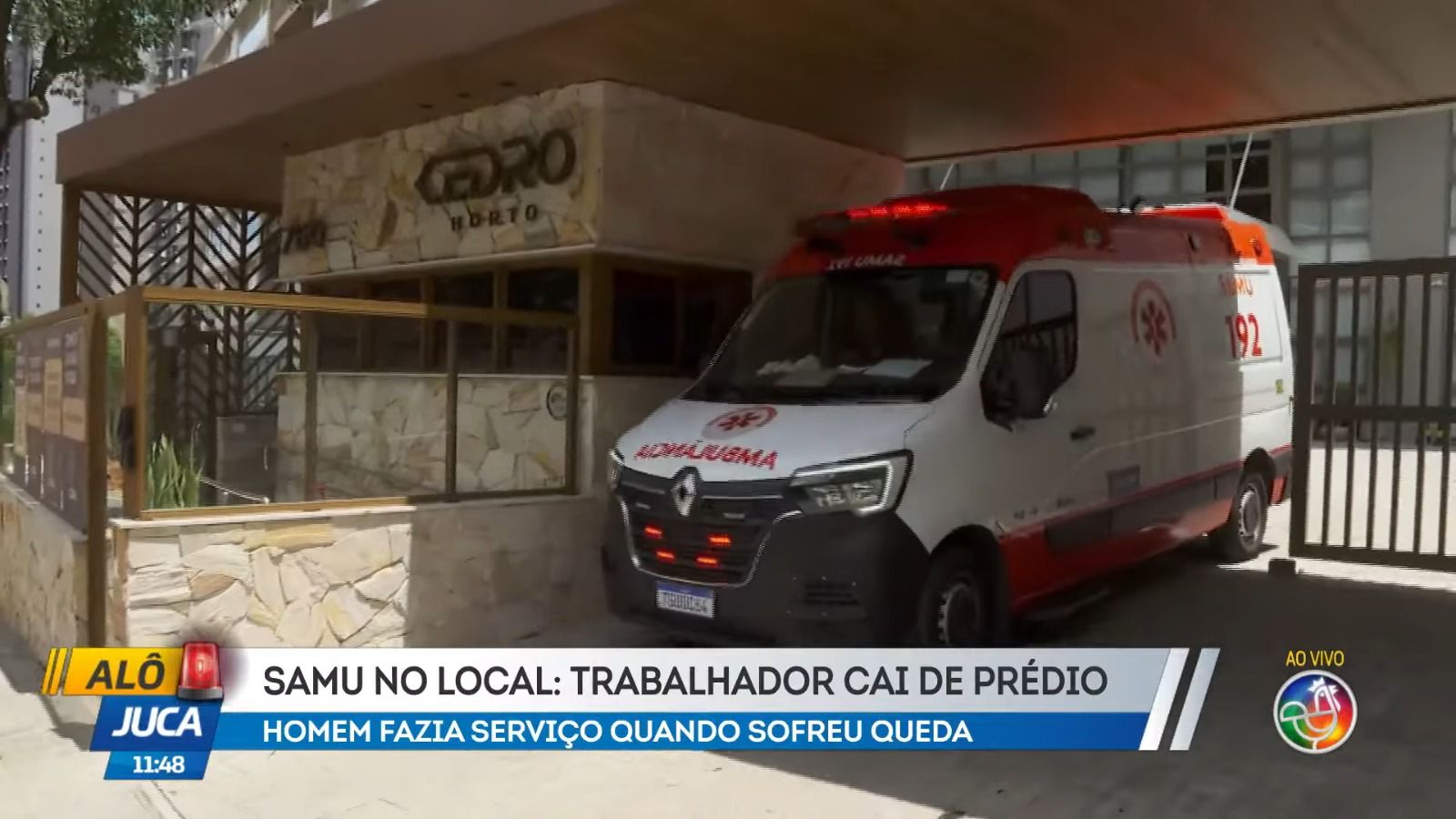 Ele foi encaminhado para o Hospital Geral do Estado (HGE), onde recebe os primeiros atendimentos médicos. | Foto: Reprodução/TV Aratu
