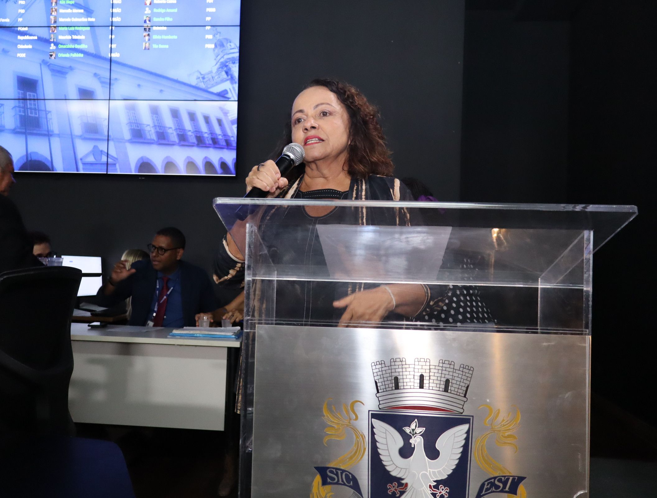 Líder da oposição, vereadora Aladilce Souza (PCdoB) condena concessão da Praca Thome Souza | Foto: Antonio Queirós/CMS