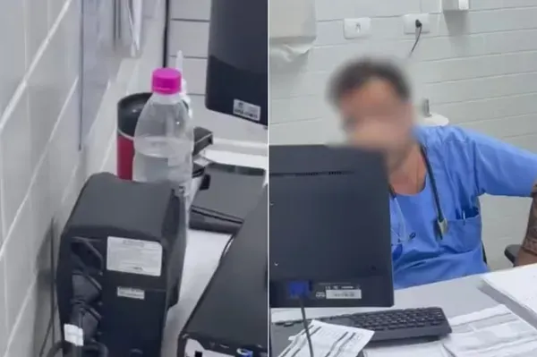 Um médico foi afastado de suas funções após ser acusado de ingerir bebida alcoólica momentos antes de iniciar o plantão. | Foto: Redes Sociais