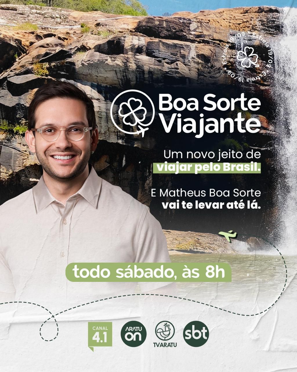Os principais atrativos do Jalapão estão entre os cenários apresentados por Matheus Boa Sorte no episódio de estreia do Boa Sorte Viajante. | Foto: TV Aratu