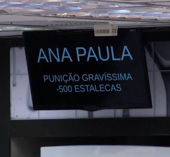 As penaliza&ccedil;&otilde;es resultaram na perda de 500 estalecas para cada uma e fizeram o Vacil&ocirc;metro atingir o limite m&aacute;ximo. | Foto: Gshow