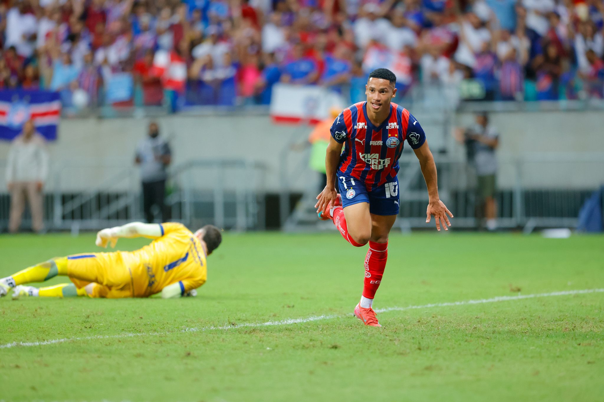 Tiago marcou seis gols na Copa do Nordeste | Fotos: Catarina Brandão/EC Bahia
