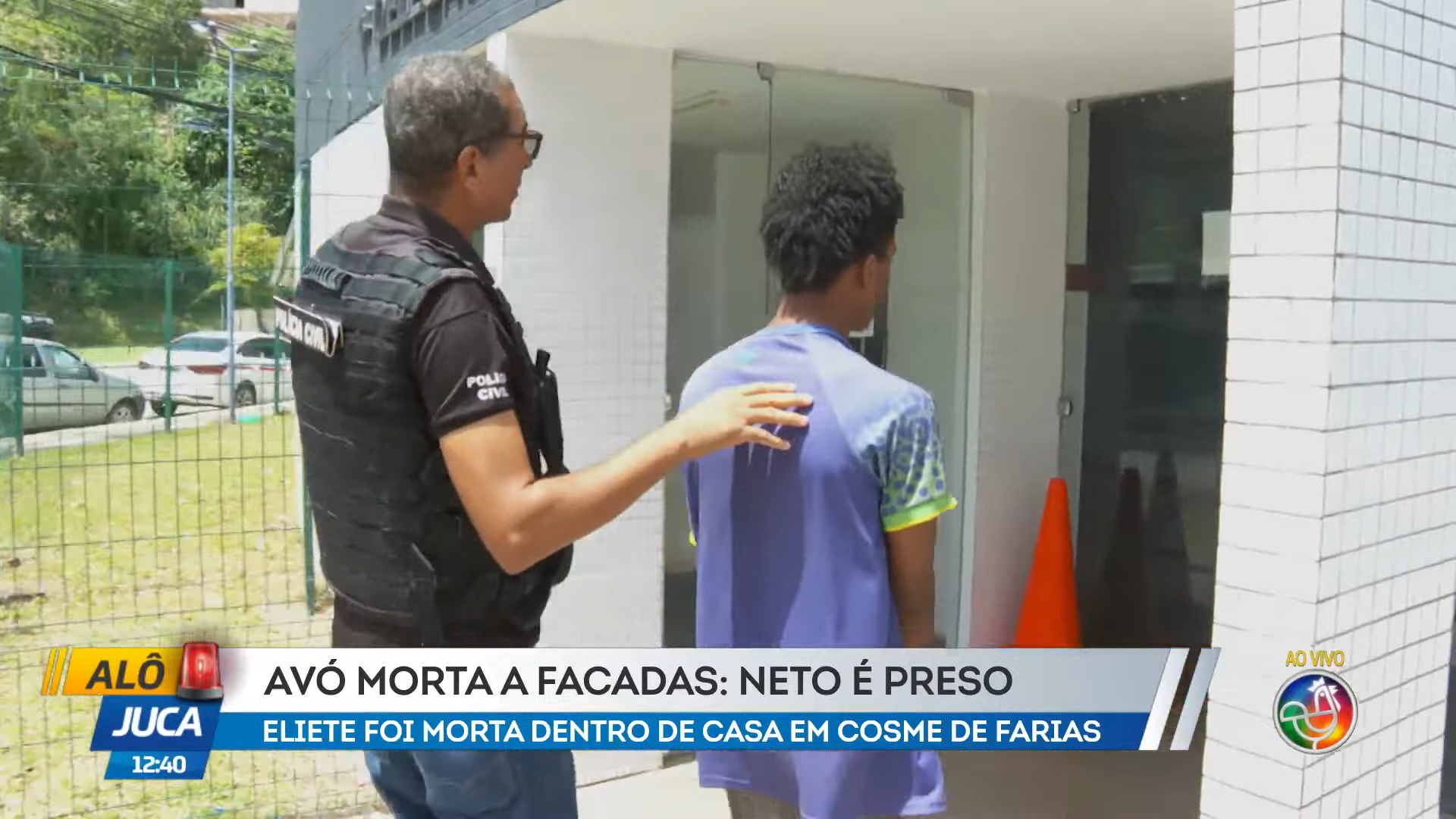 Neto suspeito de matar av&oacute; em Salvador j&aacute; havia denunciado maus-tratos praticados por ela. | Foto: Reprodu&ccedil;&atilde;o/TV Aratu