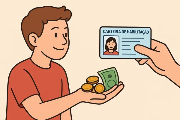 O governo prevê redução de até 80% no custo da CNH, caindo de R$ 3.200 para cerca de R$ 640/Foto: Imagem gerada por Chat GPT