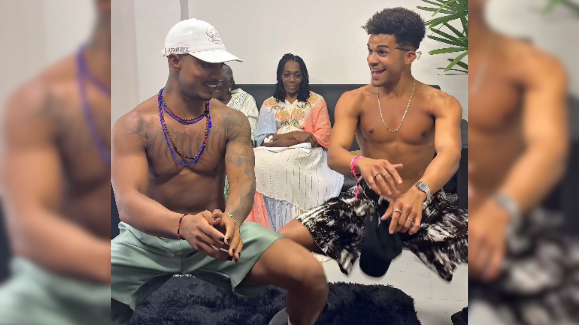 O Kannalha e Lucas Leto fizeram batedeira nos bastidores do Afropunk Experience, no Rio de Janeiro | Imagem: redes sociais