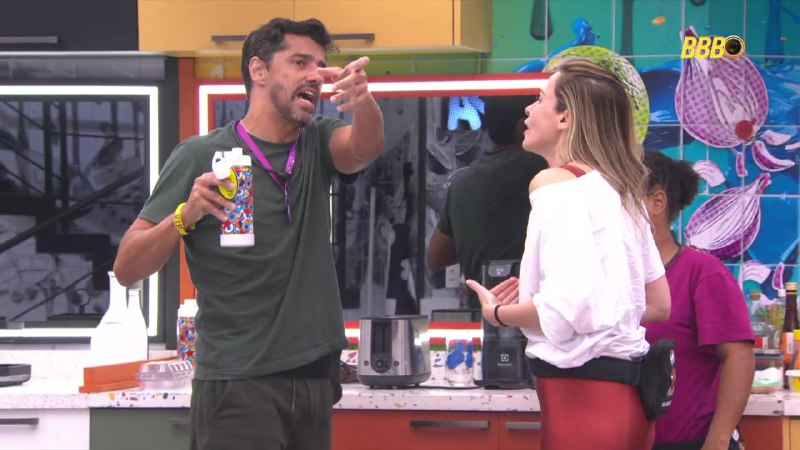 Ana Paula Renault e Alberto Cowboy voltaram a discutir na manh&atilde; desta segunda-feira (23) no&nbsp;BBB 26. | Foto: Gshow