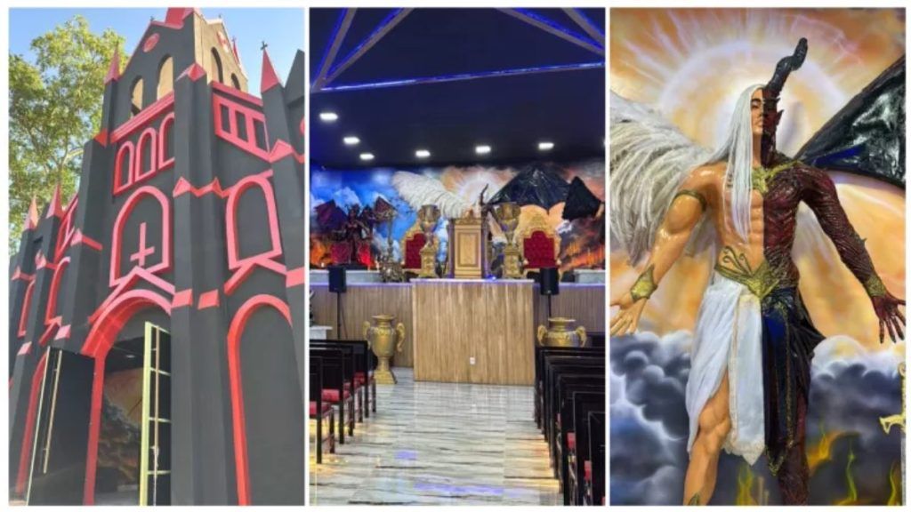 Um v&iacute;deo que circula nas redes sociais mostra como foram as cerim&ocirc;nias no segundo dia de inaugura&ccedil;&atilde;o da igreja Luciferiana. | Foto: Redes Sociais