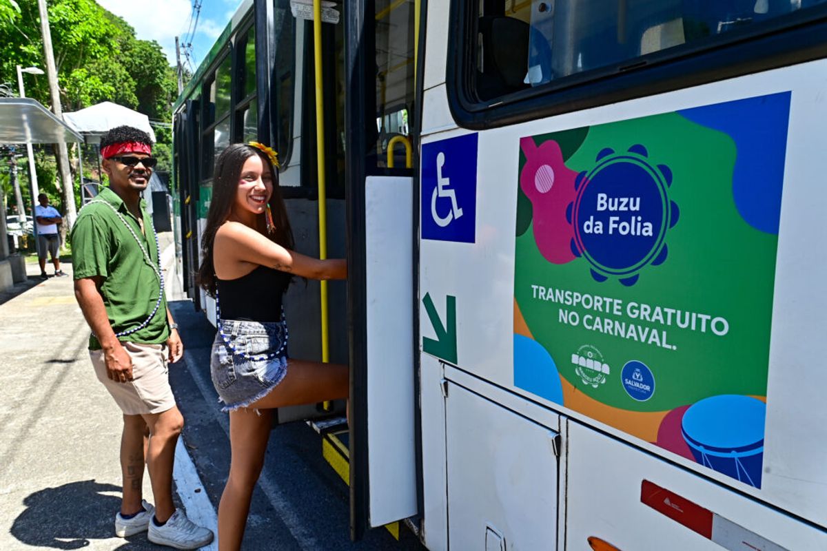 Salvador ter&aacute; duas linhas de &ocirc;nibus gratuitas durante Carnaval 2026.Foto: Jefferson Peixoto / Secom PMS