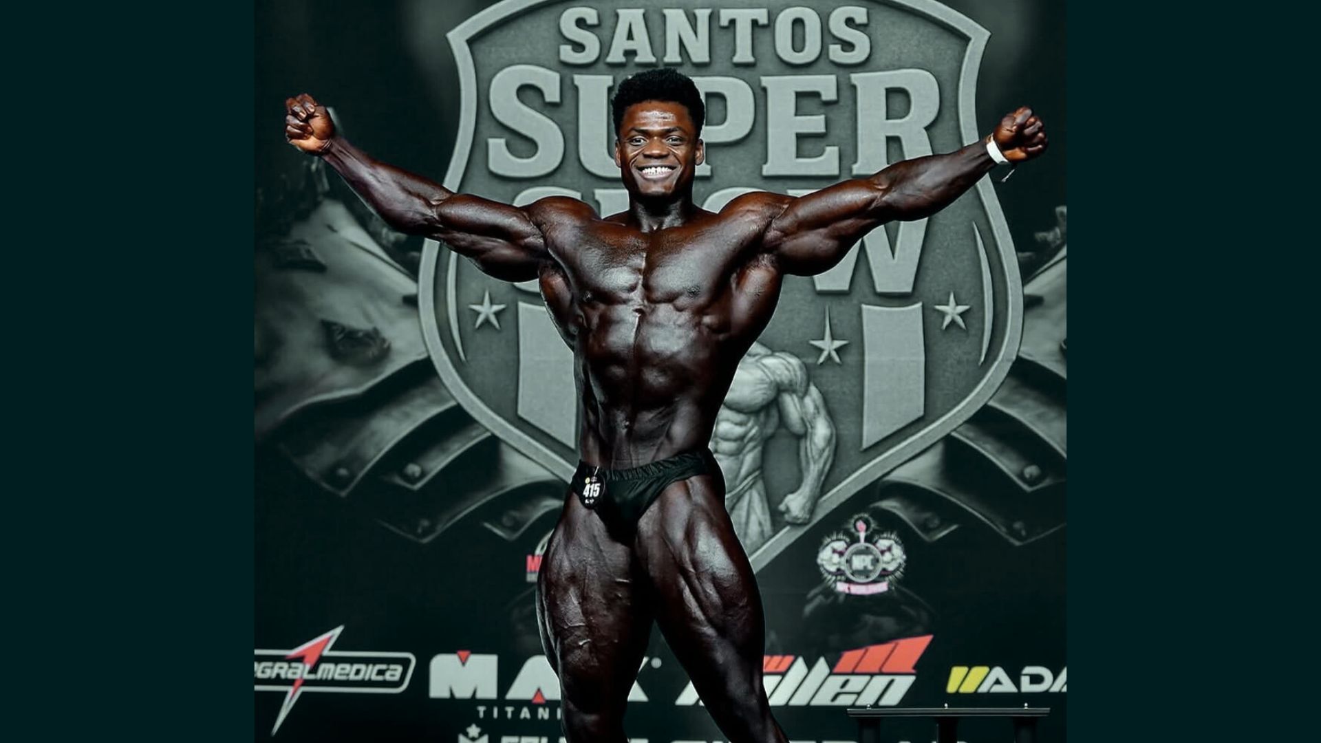 Rodrigo Pantera foi campeão do Santos Super Show, no sábado, dia 11 de outubro. Foto: Reprodução / Instagram @rodriigopantera