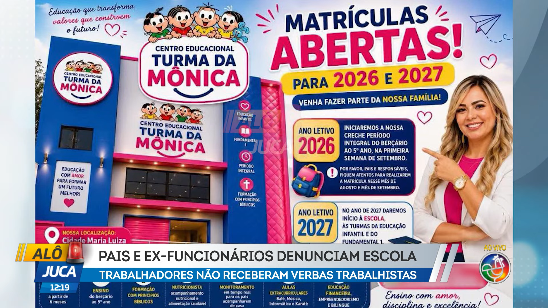 Os pais tamb&eacute;m alegam que a escola funcionou por um per&iacute;odo sem o devido registro junto aos &oacute;rg&atilde;os competentes. | Foto: Reprodu&ccedil;&atilde;o/TV Aratu