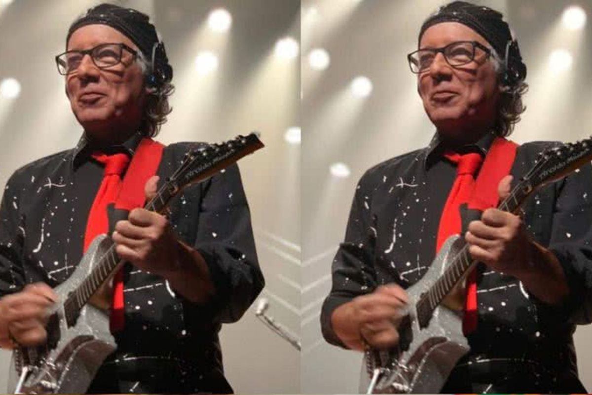 Aroldo Mac&ecirc;do, segunda guitarra baiana do trio 