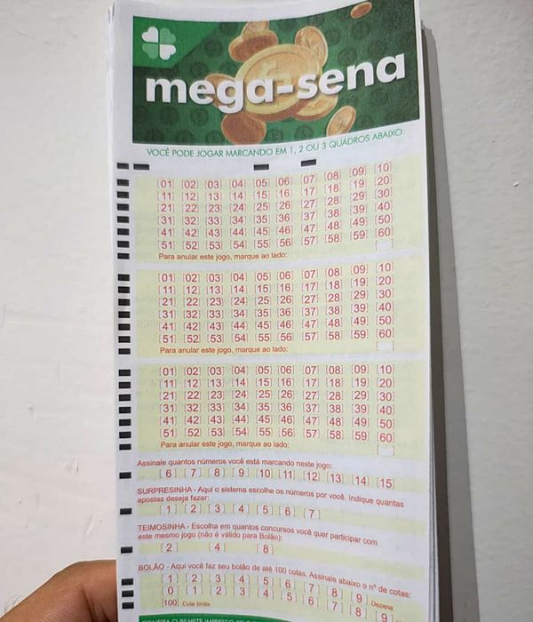 Canhoto Mega Sena