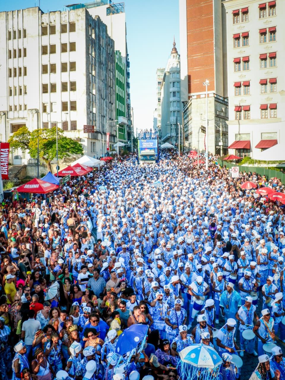 Em 2026, o Filhos de Gandhy desfila em três dias. | Foto: @u_fafacria/Ag. Fred Pontes