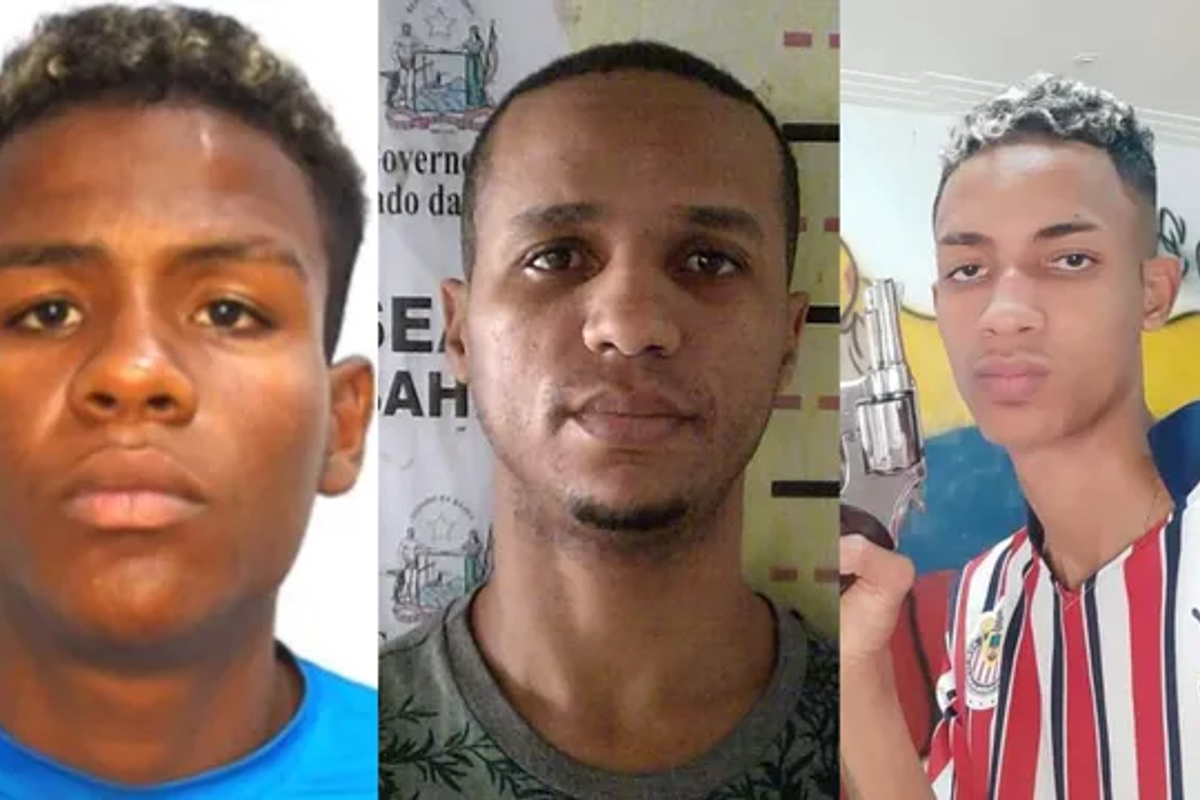 Kauan Pires da Silva (&agrave; esquerda), Joeferson Gomes dos Santos (ao centro) e Alexandre Souza Barbosa (&agrave; direita). Foto: Reprodu&ccedil;&atilde;o