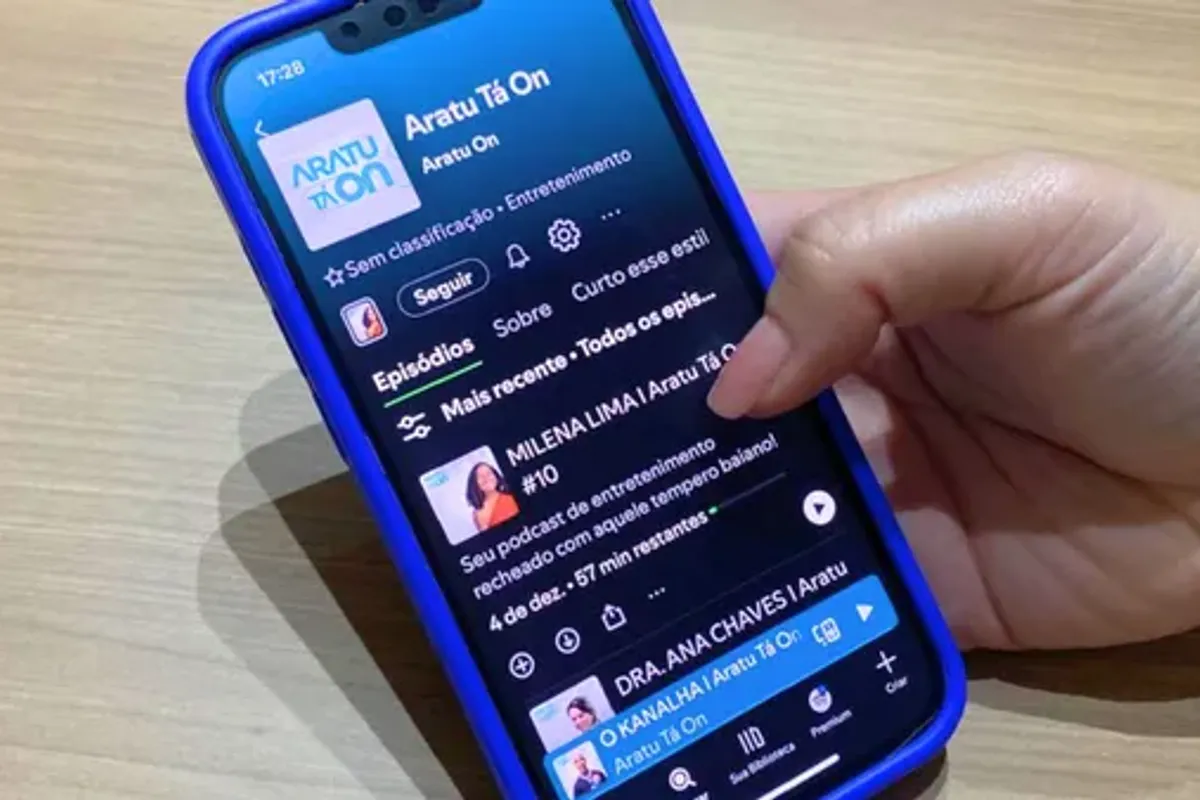 Aratu T&aacute; On, o podcast, est&aacute; dispon&iacute;vel no Spotify | Foto: Anna Caroline Santiago/Aratu On