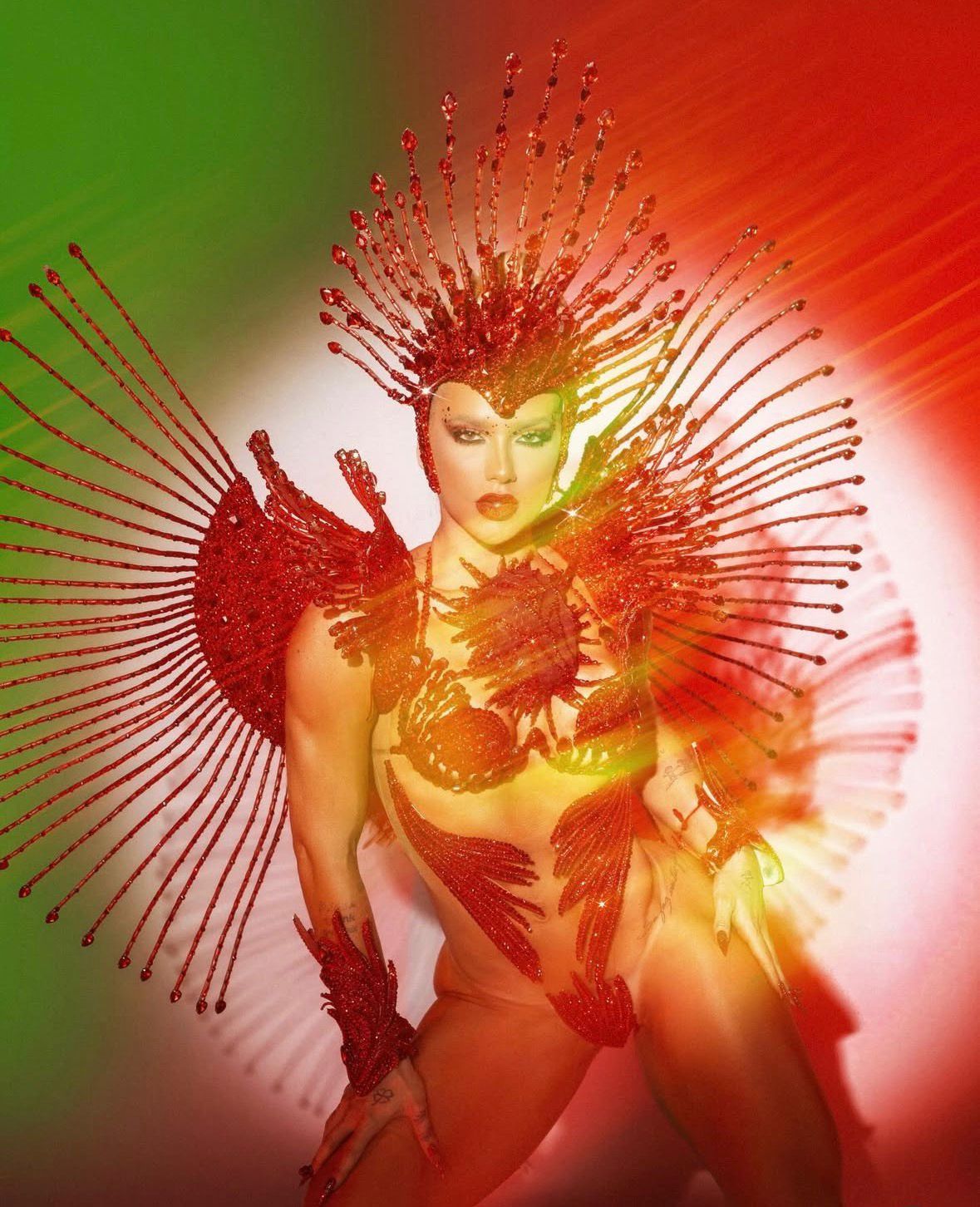 O figurino vinha sendo testado havia meses, devido à complexidade e à exigência física para evoluir na Avenida. | Foto: Redes Sociais