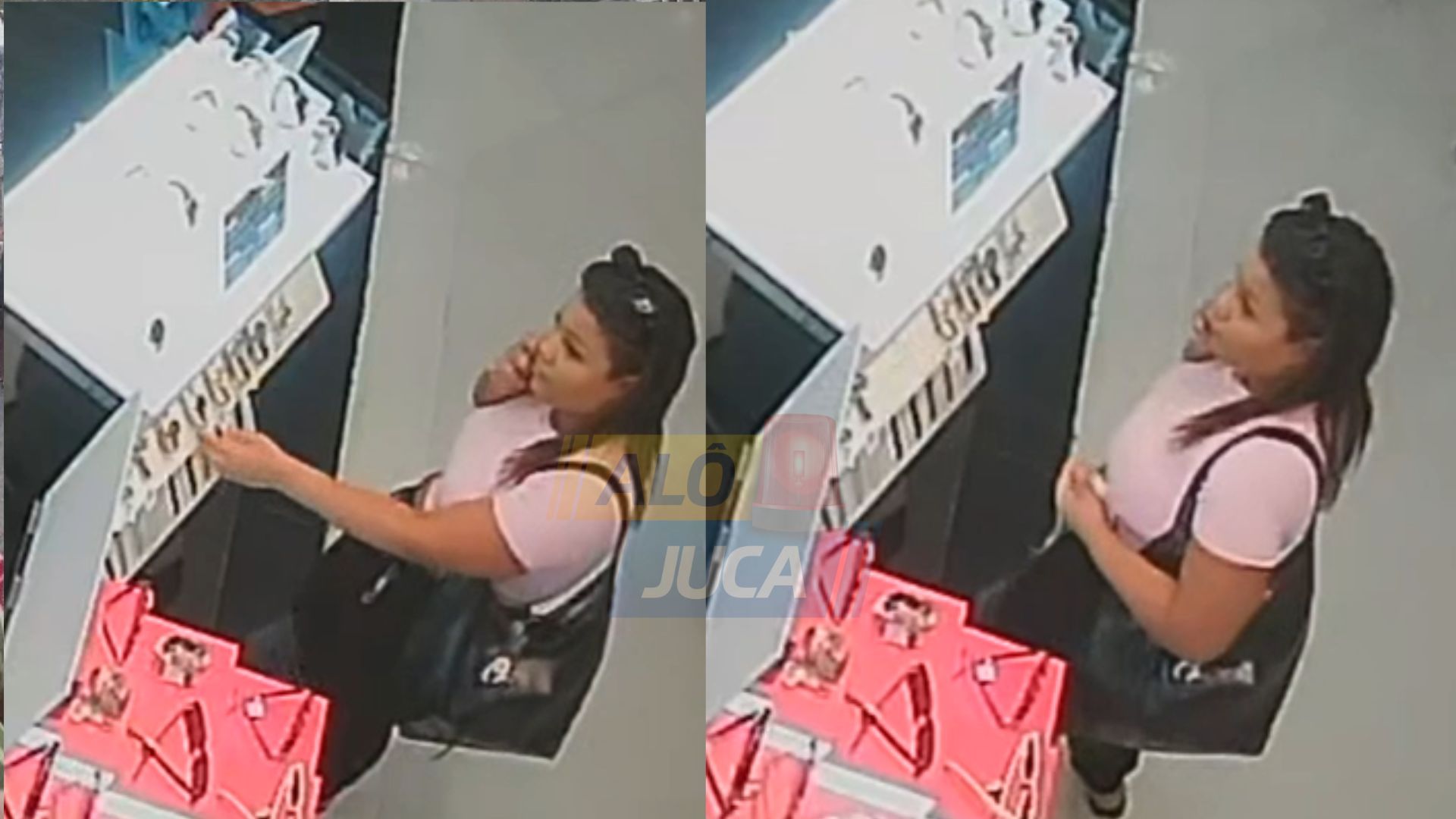 Duas mulheres s&atilde;o suspeitas de furtar cinco rel&oacute;gios de uma loja localizada no Shopping Bela Vista, em Salvador. | Foto: Al&ocirc; Juca