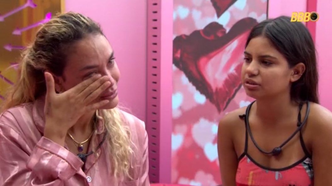 Sarah Andrade chorou ap&oacute;s uma discuss&atilde;o com Babu Santana na manh&atilde; desta sexta-feira (6), no BBB 26. | Foto: Gshow