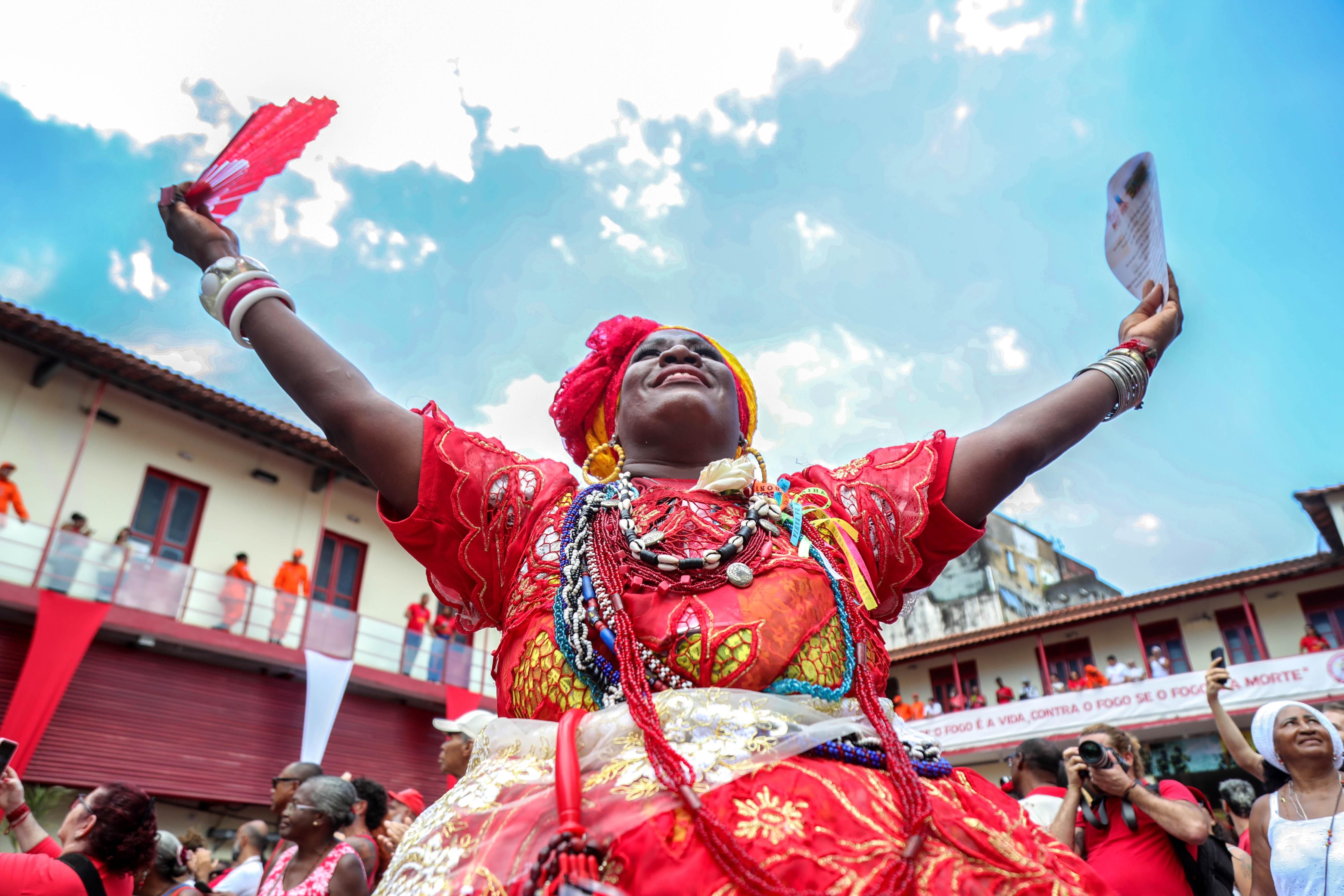 Conhecida como senhora dos ventos, das tempestades e guardiã do mundo dos mortos, Iansã é uma das orixás femininas mais populares das religiões de matriz africana. | Foto: Bruno Concha/Secom PMS