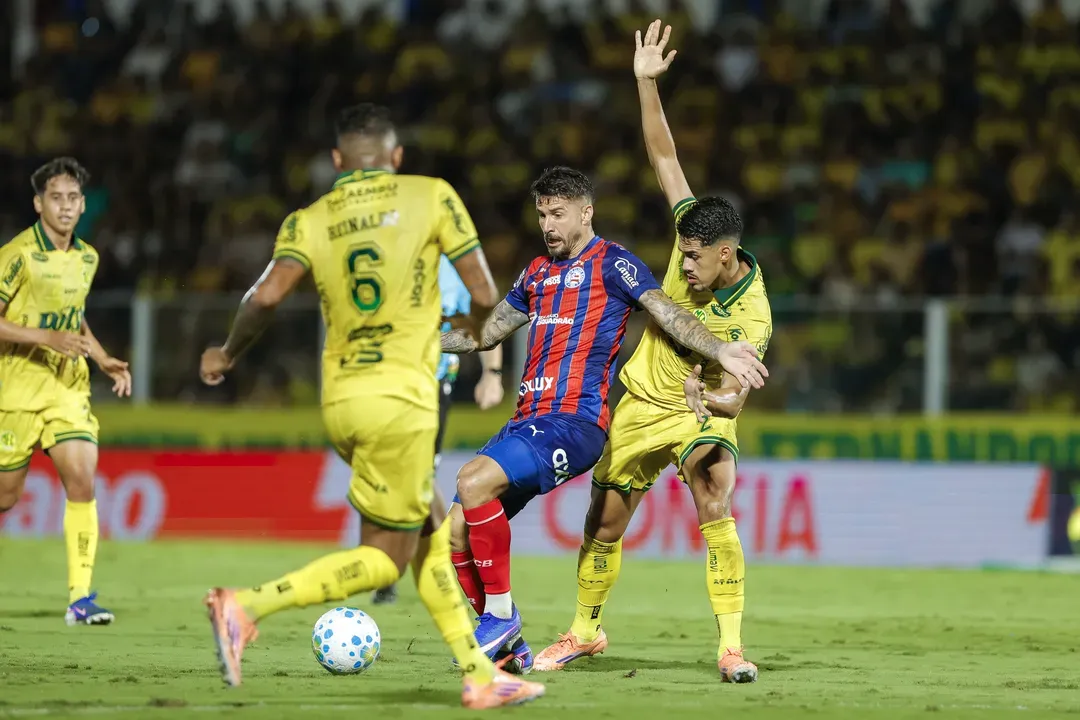 O Esporte Clube Bahia venceu o Mirassol Futebol Clube por 2 a 1, de virada, na noite deste sábado (11). | Foto: Rafael Rodrigues/EC Bahia