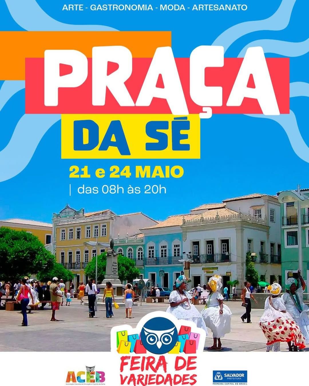 A Feira de Variedades realiza uma nova edição entre os dias 21 e 24 de maio, na Praça da Sé. | Foto: Divulgação