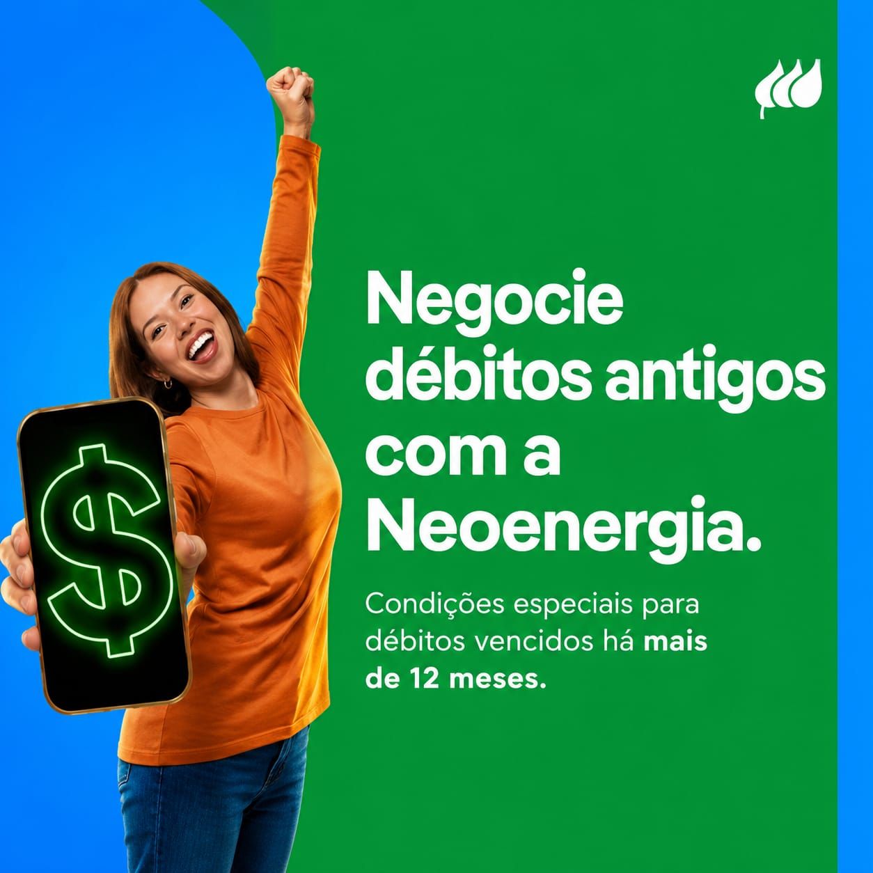 O pagamento pode ser realizado via Pix ou parcelado em até 21 vezes no cartão de crédito, conforme as condições da operadora. | Foto: Neoenergia Coelba