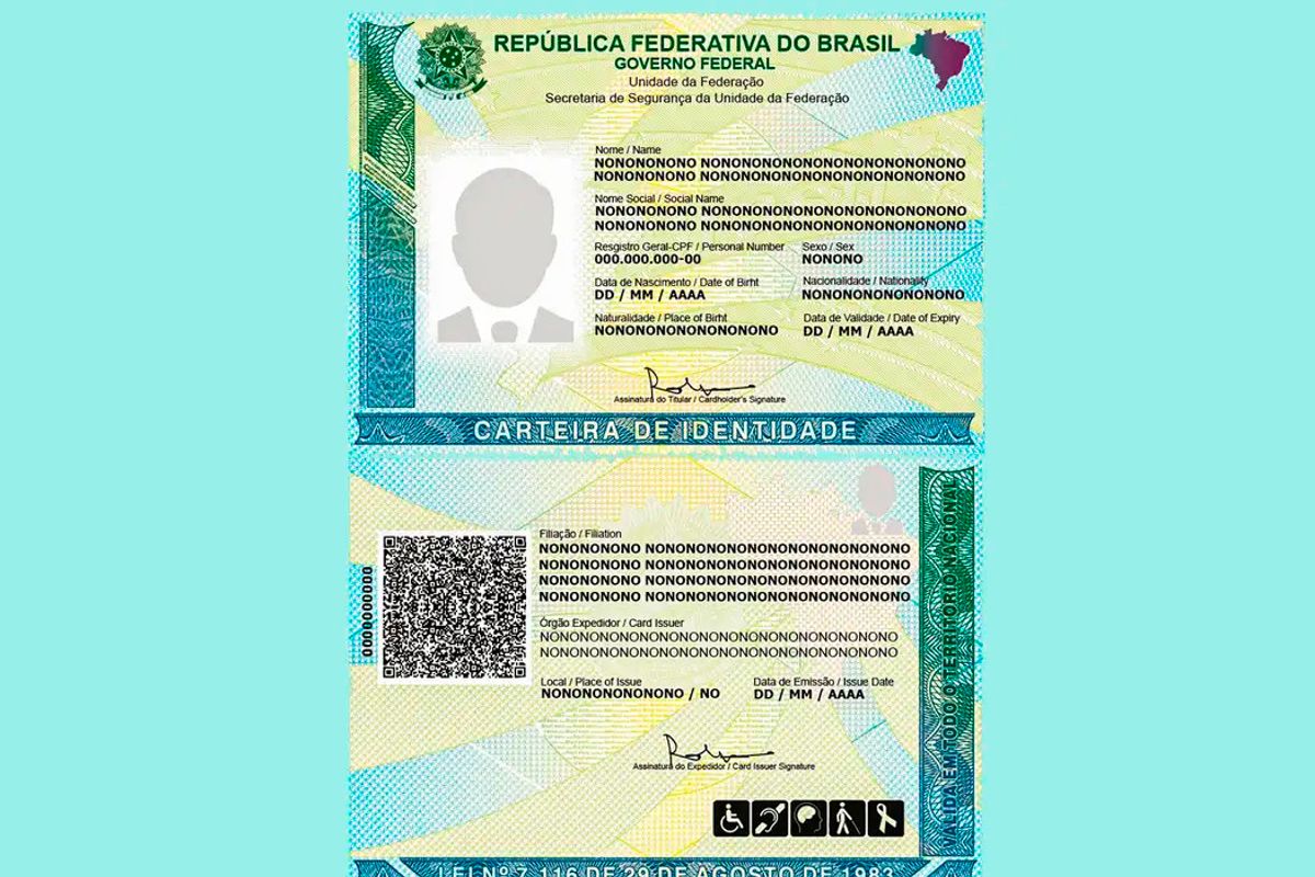 Nova Carteira de Identidade Nacional. Foto: Minist&eacute;rio da Justi&ccedil;a / Divulga&ccedil;&atilde;o