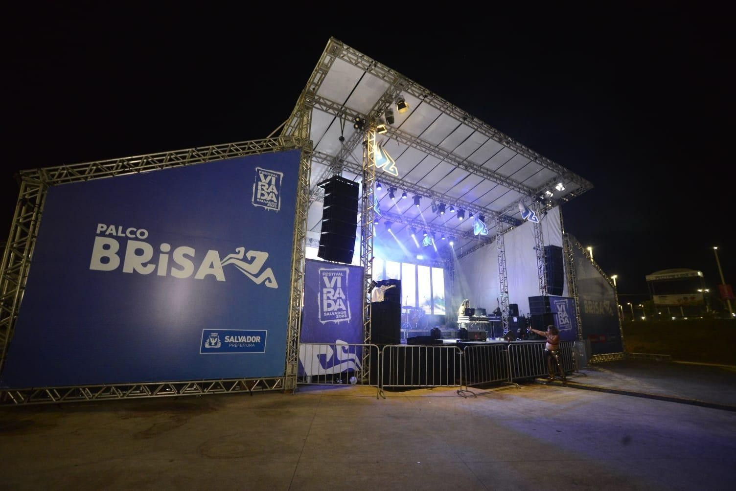 Palco Brisa Festival Virada Salvador. Ascom Saltur