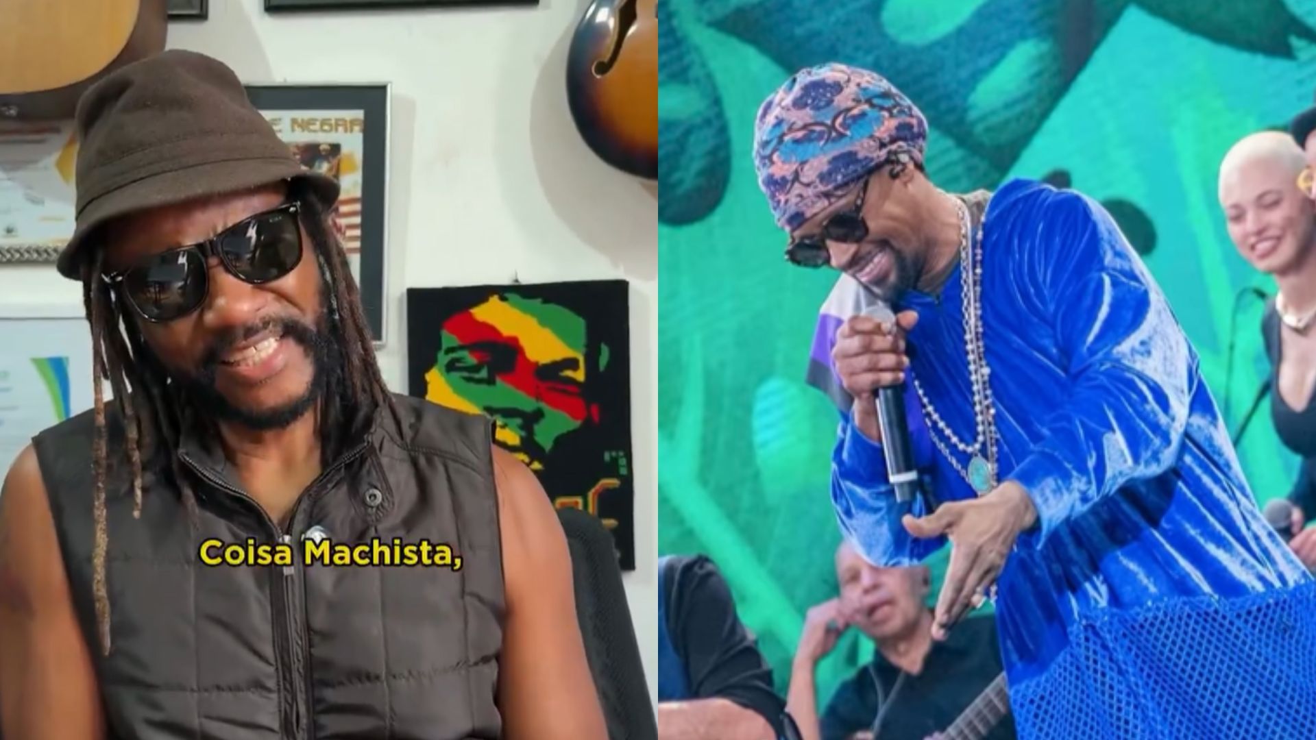Da Ghama e Toni Garrido são fundadores da Cidade Negra e coautores da música Girassol