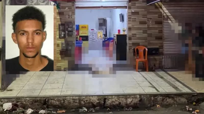 Um homem de 27 anos que trabalhava com apostas esportivas foi morto a tiros na noite de domingo (26), dentro de um bar no bairro Jardim Cruzeiro, em Feira de Santana. | Foto: Al&ocirc; Juca